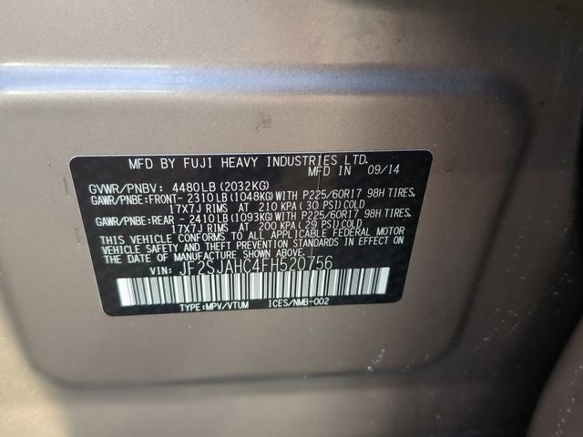 2015 Subaru Forester 2.5i Limited