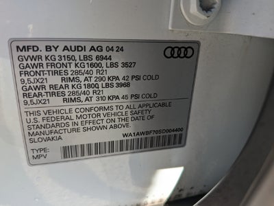 2025 Audi SQ7 Premium Plus quattro